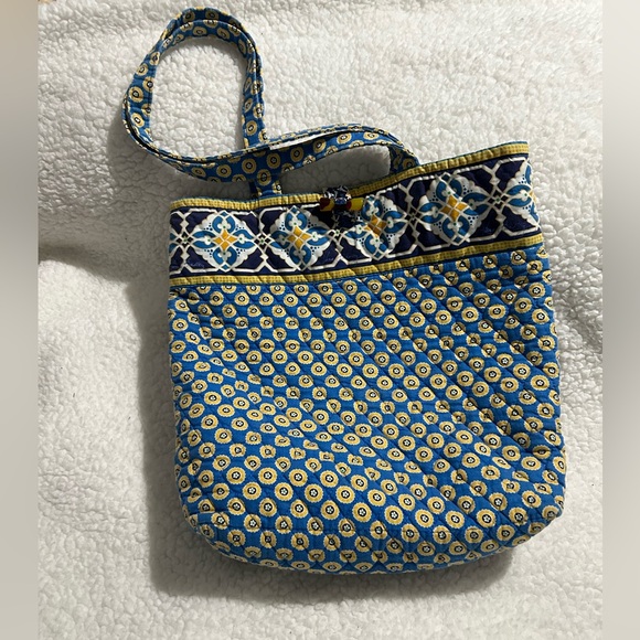 Vera Bradley Handbags - Blue and Yellow Quilted Tote Bag